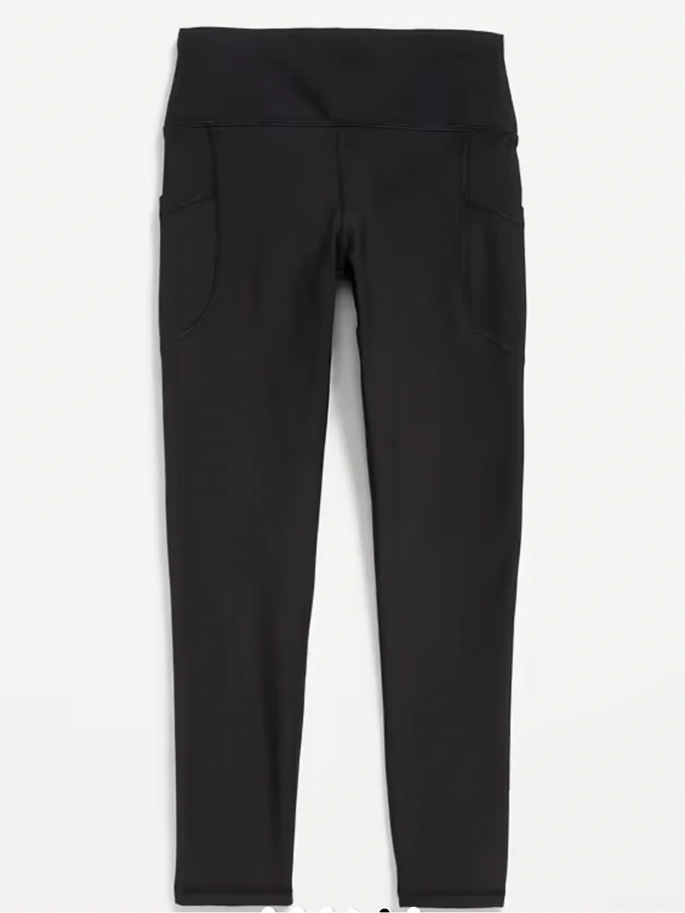 EUC Old Navy Active PowerSoft Leggings Girls XL (14-16) Black High Rise Athletic